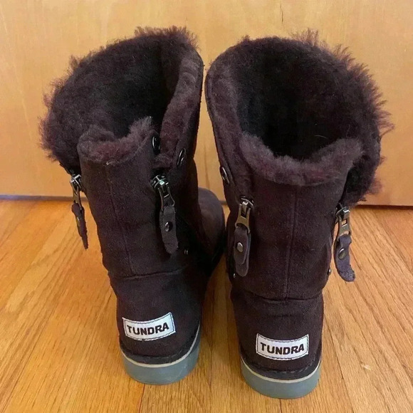 Tundra Alpine II Winter Boots Suede Brown Size 9 EUC - Picture 6 of 14
